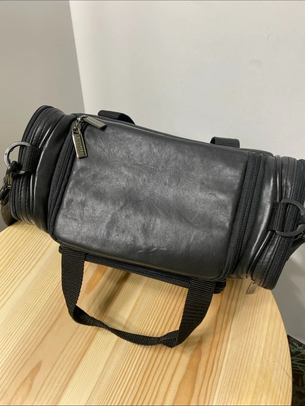 Quantaray Black Canvas Camera Camcorder Carry Shoulder Bag Large 12 X 7.5 X 6